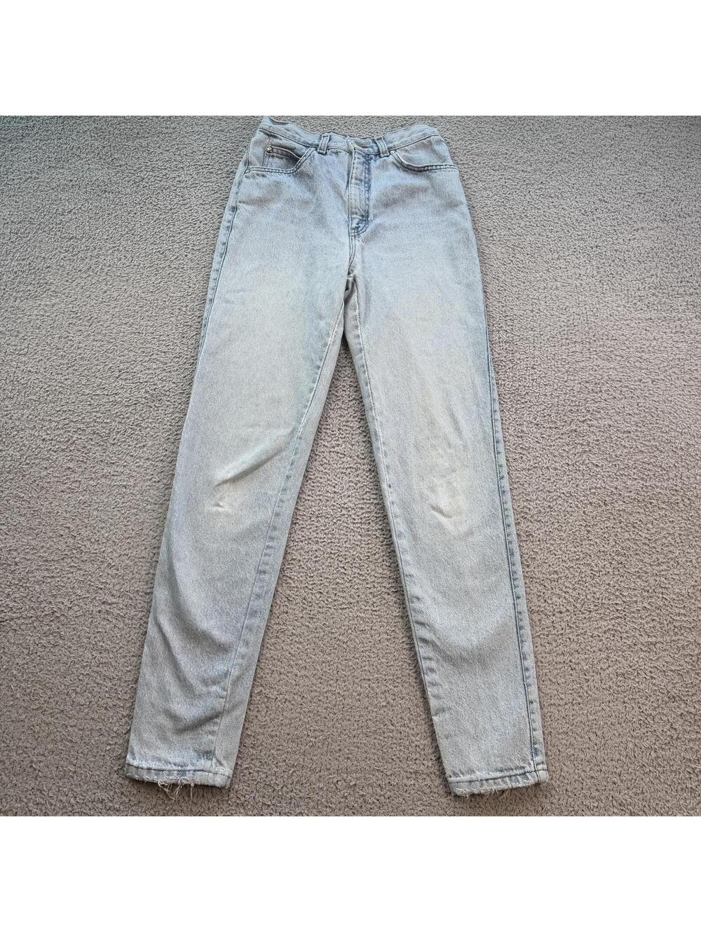 Vintage Levis 550 Orange Tab Light Wash Tapered Jeans Made in USA Womens 7 24x30